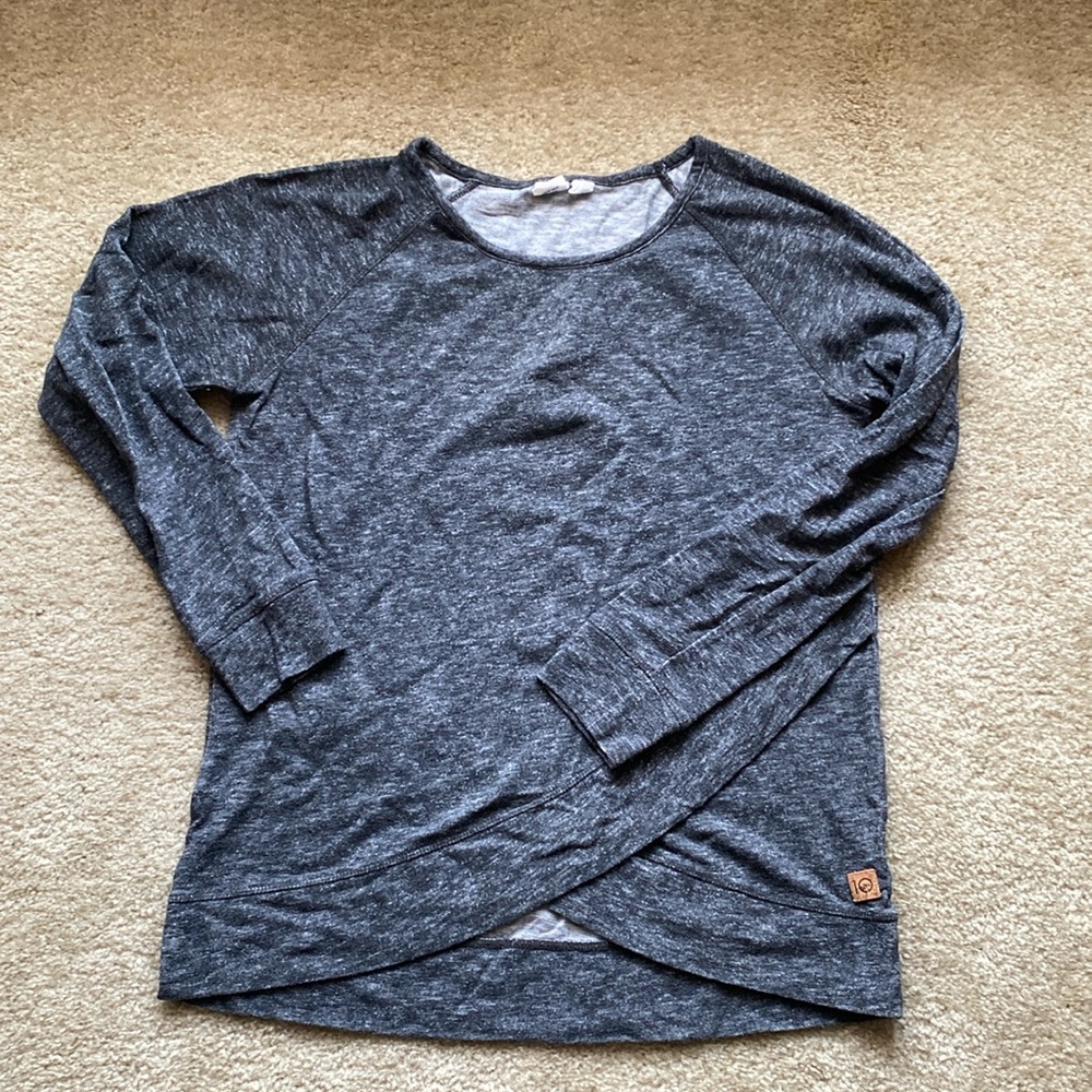 Tentree long sleeve shirt, size medium, gray